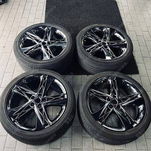 [ GENESIS ] 제네시스 G90 RS4 20인치 블랙 크롬 휠 타이어 조합 팝니다.