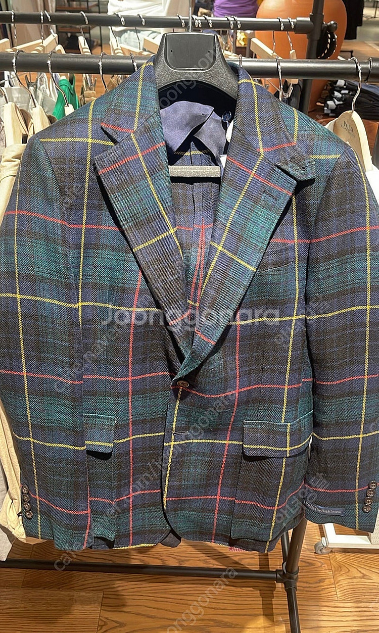 폴로 랄프 로렌 남성 RL67 플래드 리넨 재킷(MNPOSP C27620366999) 린넨--1