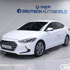 중고차 아반떼 AD 1.6 GDI 밸류 플러스 2018 년식 흰색 중고자동차 가격