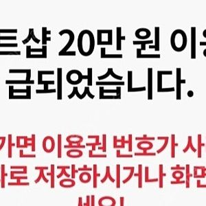 T다이렉트샵20만원 이용권