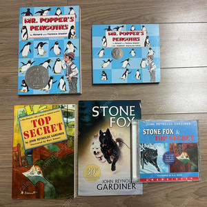 잠수네 J5, J6, J7, 소설, Top Secret, Stone Fox, The Invention of Hugo Cabret, Mr. Popper's Penguins