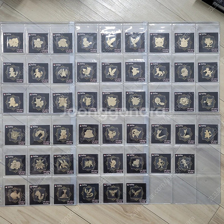 포켓몬띠부씰 24k금박씰 ,1,2세대 3자리,포켓피스,...--5