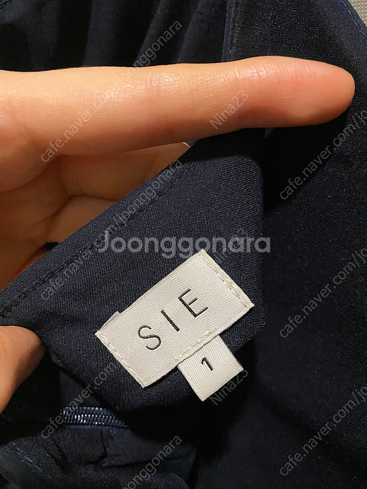 시에 제인 스퀘어넥 드레스 네이비 s--3