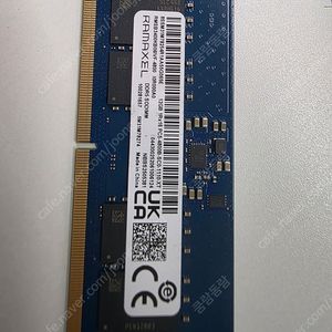 메모리 RAMAXEL DDR5 12GB 4800MHz 램 (벌크) 노트북업그레이드/게이밍메모리/DDR5