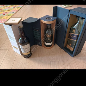 발렌타인 블루라벨 공병 케이스