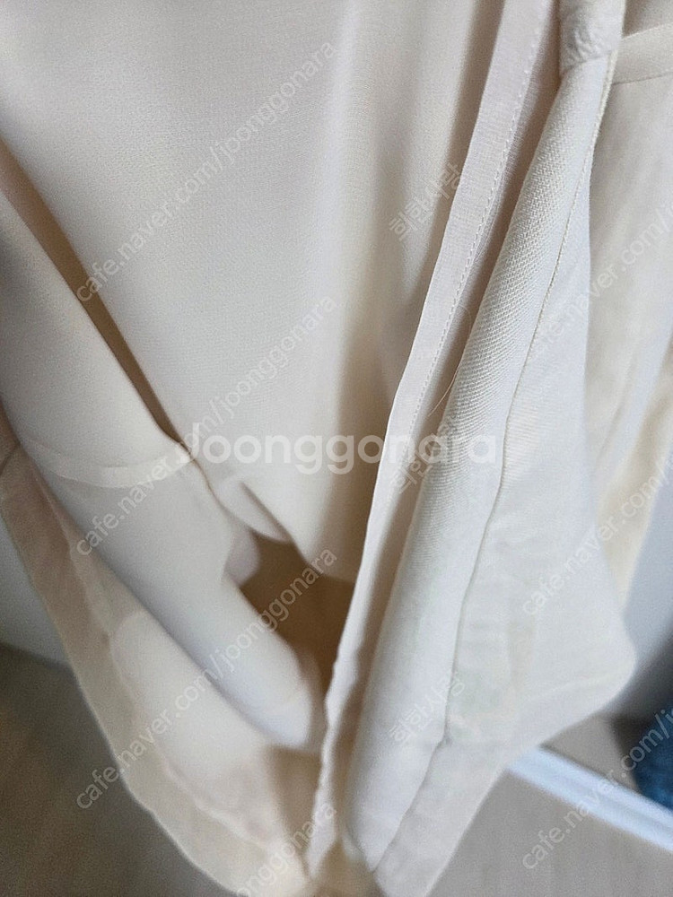 유메르 세일 린넨슬리브리스 원피스 라이트베이지--7