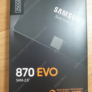 삼성 870 EVO 250GB SSD 미개봉 새제품입니다
