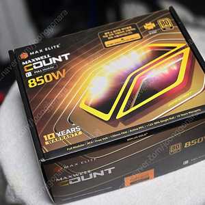 맥스엘리트 MAXWELL COUNT 850W 80PLUS골드 풀모듈러 (슬리빙케이블 포함)