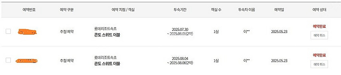 롯데리조트 속초 33평 스위트 더블 콘도 (7월말~8월...--0