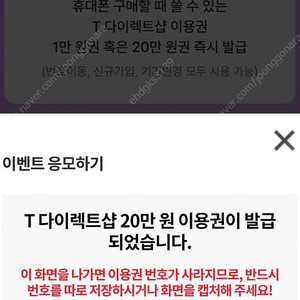 티다이렉트 20만 쿠폰 2장에 45000판매합니다