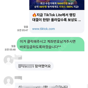 틱톡라이트 소원꽃 2개 팝니다