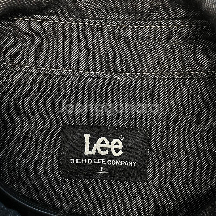 LEE 리 오버핏 데님 반팔셔츠 L--3