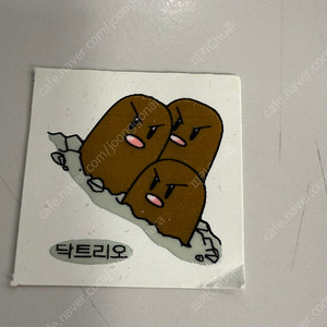 포켓몬 99년 닥트리오 회색닥트리오 약간손상 구버전 띠부씰 안뗀씰 희귀씰 레어씰
