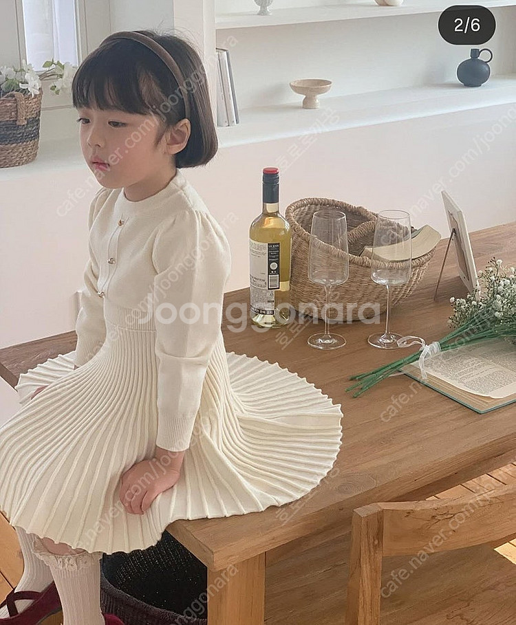로제오브 니트원피스 블랙,아이보리 2벌일괄 (하나 새제...--1