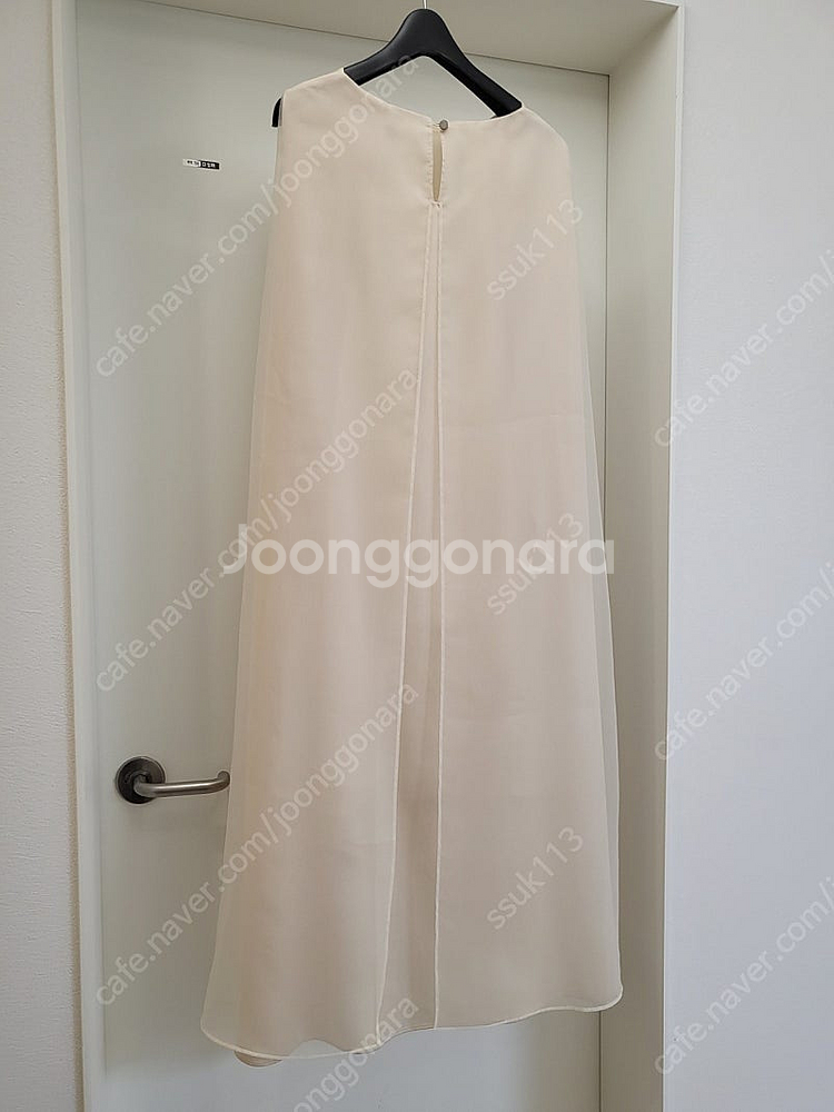 어가운드율 오간자 원피스--1