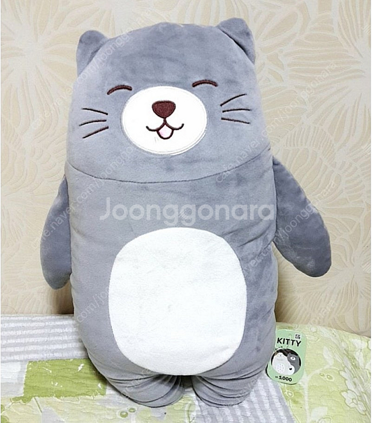 다이소 회색 고양이 인형 삽니다--0
