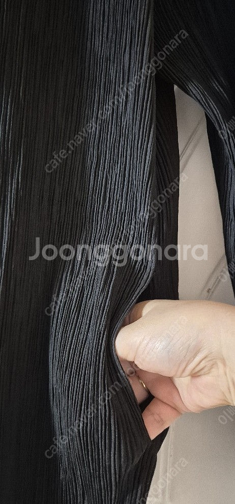 정품 이세이미야케 FETE 플리츠플리즈 해칭플리츠 블레...--4