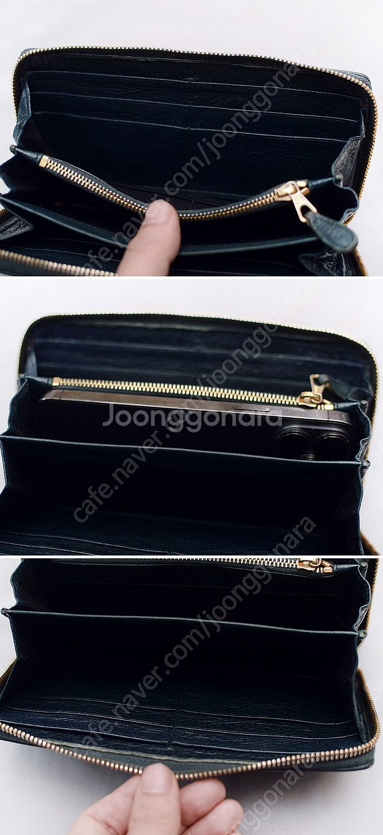 발렌시아가 자이언트 컨티넨탈 모터 지퍼라운드 장지갑--9