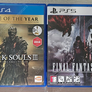 PS4 PS5 다크소울3 고티에디션 파이널판타지16 팝니다