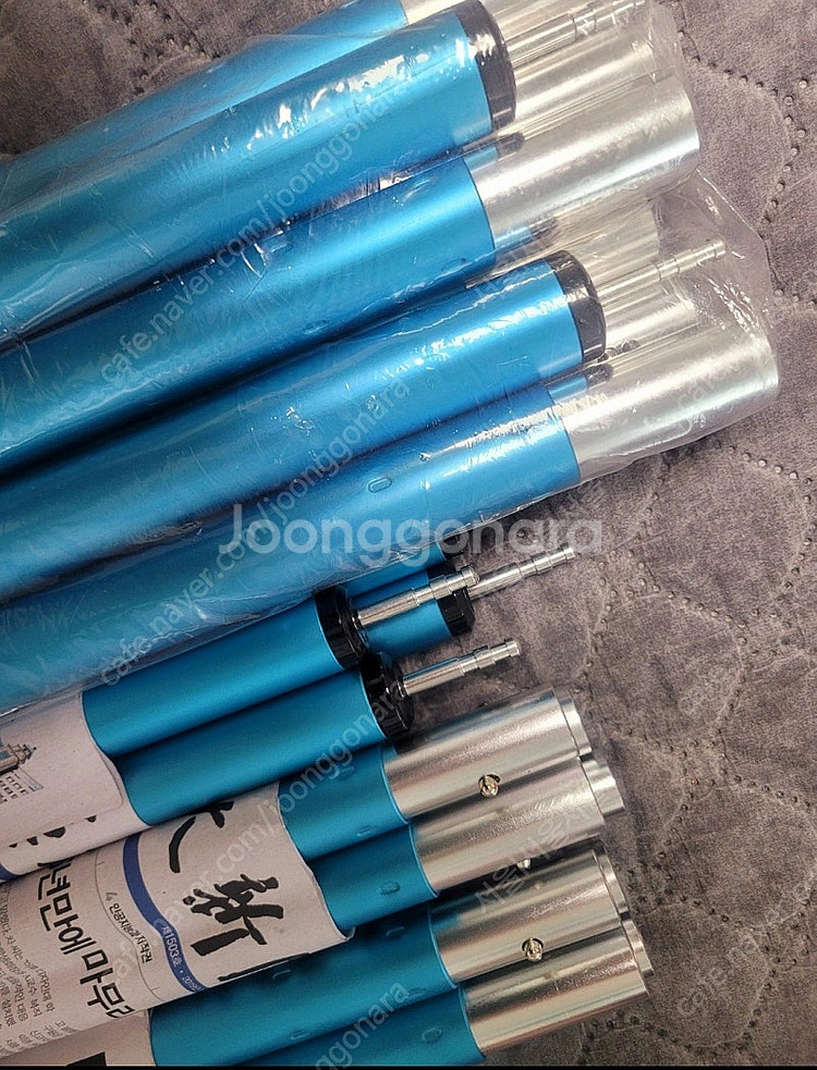 타프 폴대 블루 색상 풀세트 6조-택배가능--0