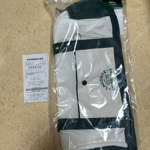 스타벅스 라코스테 프리퀀시 멀티플백 그린 새상품