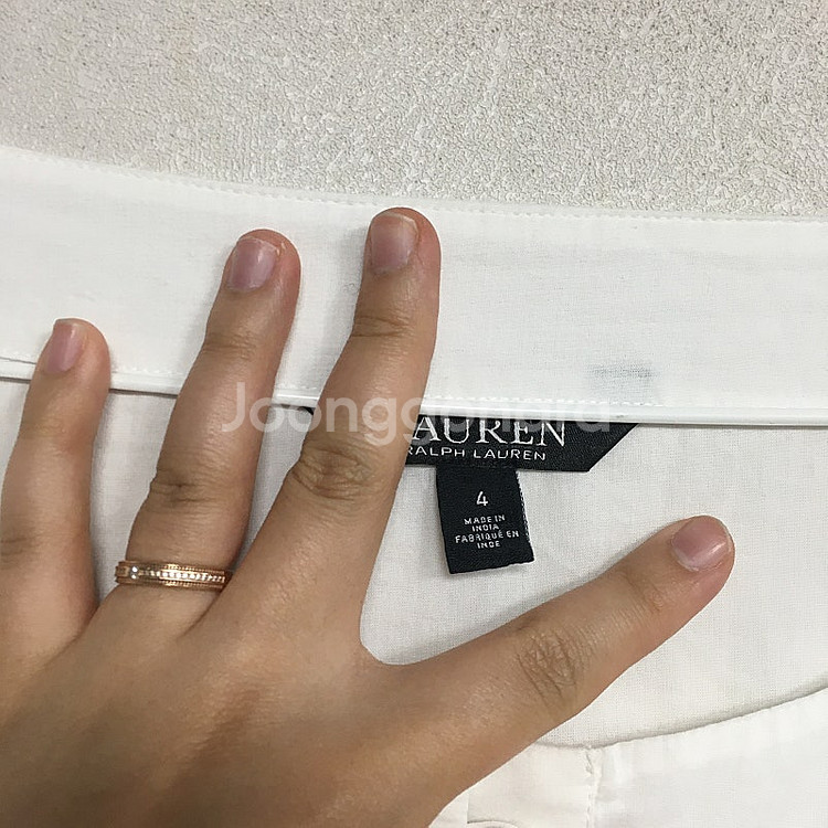 23 랄프로렌폴로 콩버튼 아일렛 블라우스 화이트 4 /...--2