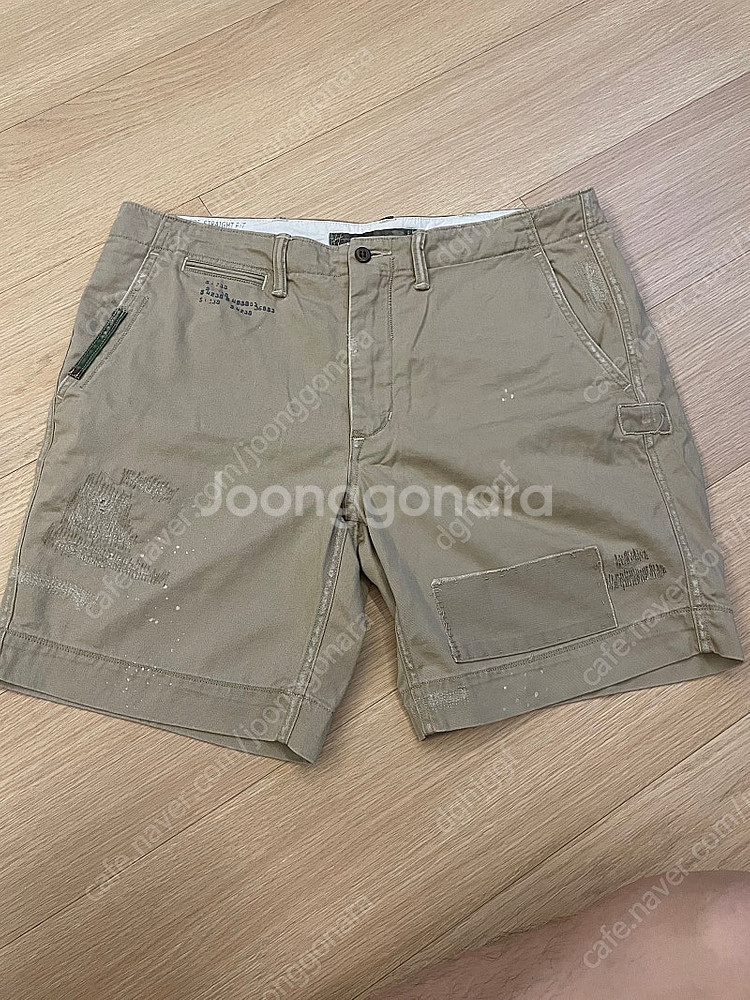 폴로 패치 반바지 프렙스터 34 사이즈--0