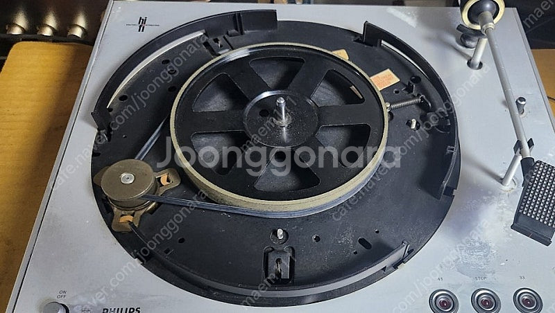 고장부품용/PHILIPS 반자동 턴테이블 모델 GA-3...--3