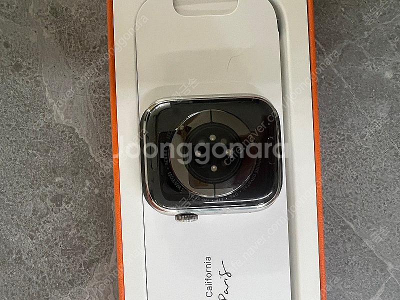 애플워치7 에르메스 45mm 셀룰러 그리고 오랑쥬 새제...--2