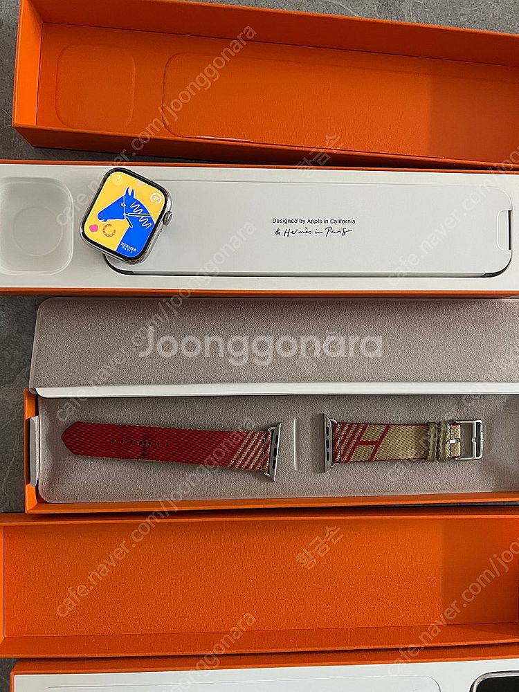 애플워치7 에르메스 버전 셀룰러 가능한 45mm 시계 ...--3