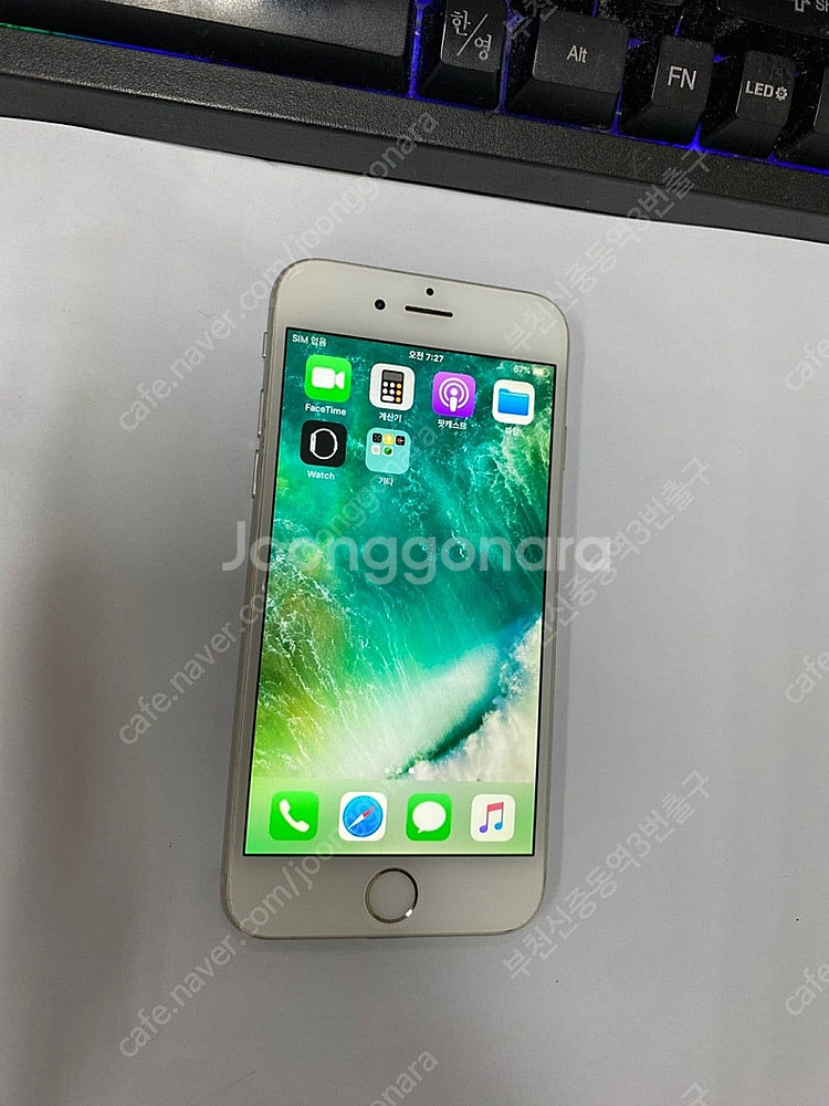 204290 아이폰6 실버 외관깨끗 64GB 인스타감성카메라 추천 8만 부천--3