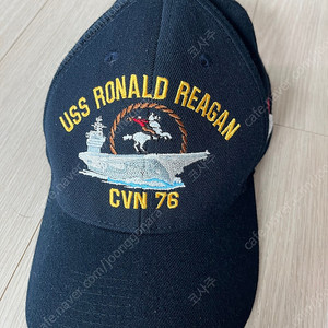 (거의새것) 미국정품 USS 로널드 레이건 볼캡 모자 CVN 76