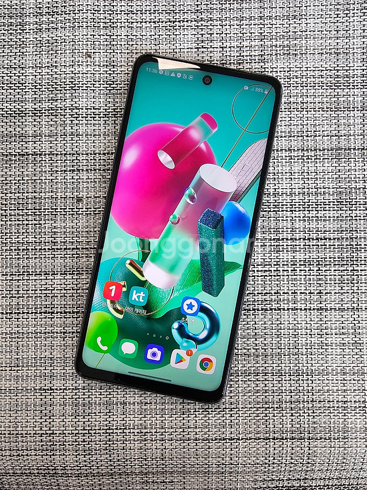 (무잔상) LG Q92 128G 블랙 21년 1월개통 ...--2