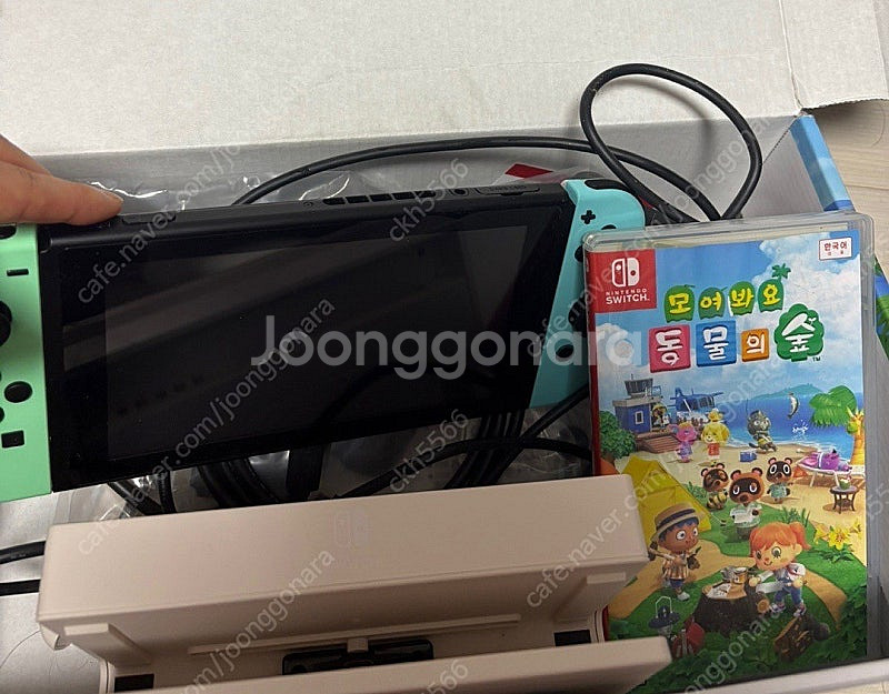 닌텐도스위치 동물의숲에디션+동물의숲 칩--0