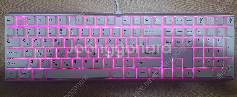 커스텀 풀윤활 체리 MX board 3.0 RGB 화이...--0