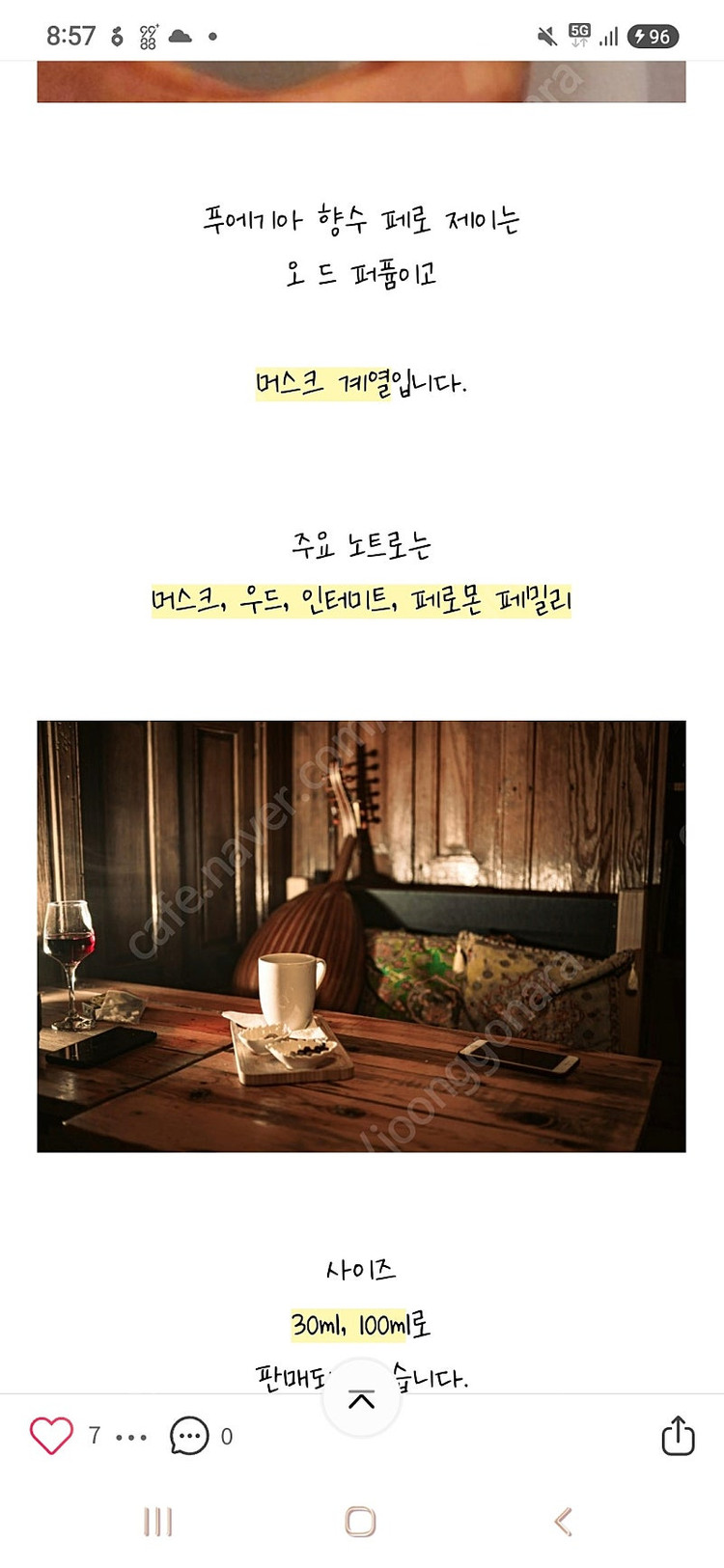 푸에기아 제로페이 오드퍼퓸 100ㅇml 이미지