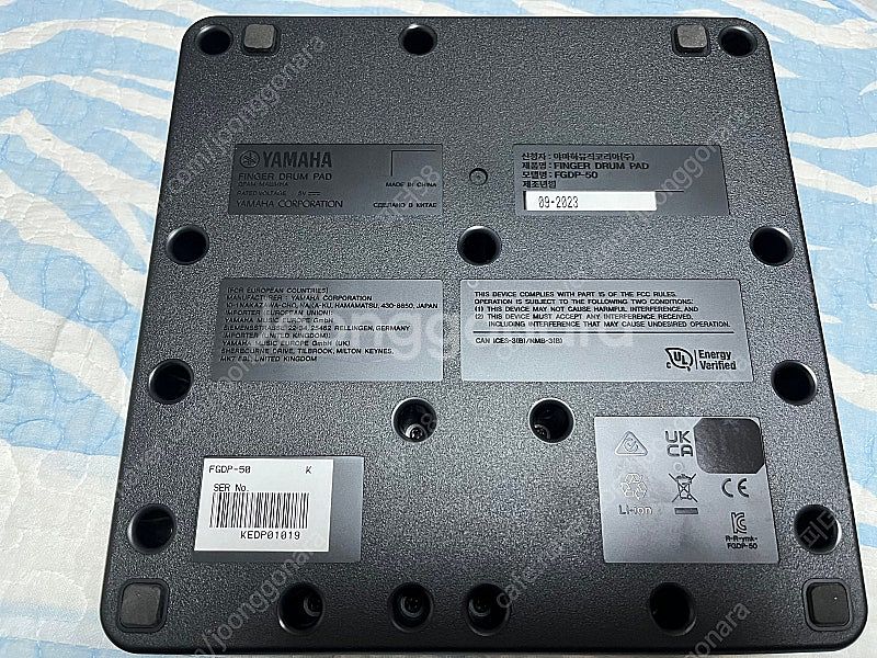 야마하 YAMAHA 핑거 드럼 패드 블랙 FGDP-50...--3