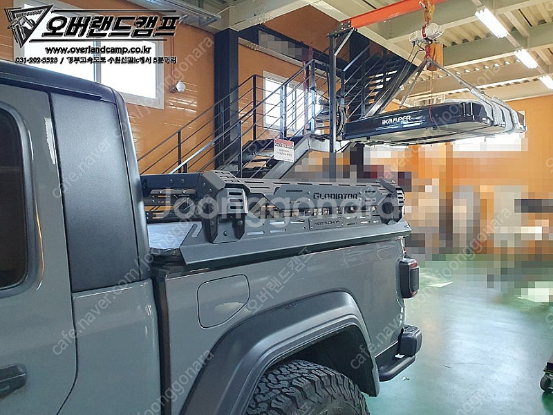 루프탑텐트, 어닝, 가로바 이전설치--0