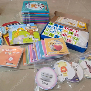 호비 영어 , 프뢰벨 마더구스 교재+DVD+교구 일괄