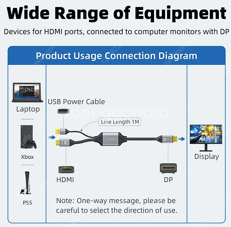 hdmi 2.1 to dp 1.4 케이블 2m (4k@...--1