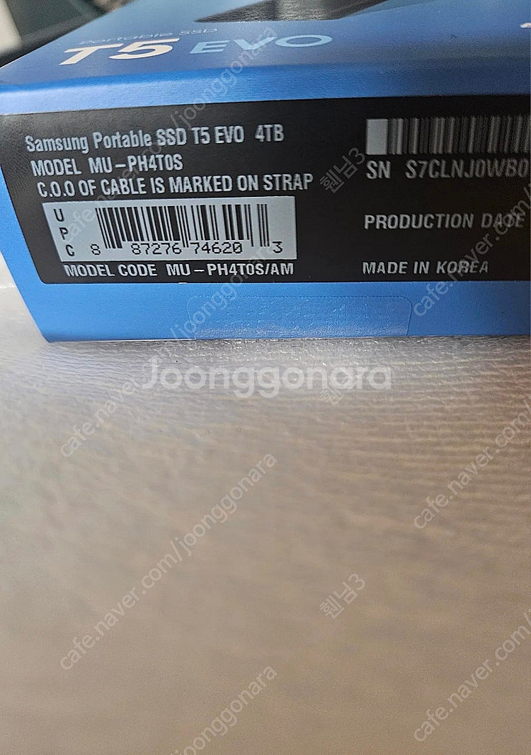 삼성전자 포터블 SSD T5 EVO 4TB 외장 SSD...--2