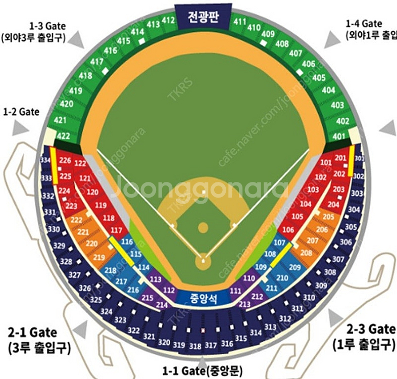 7월26일 (토) 잠실 두산 엘지 3루 오렌지 블루 4...--0