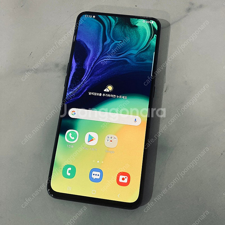 갤럭시 A80 블랙 128기가 액정S급 매우깨끗한기기 8만원 판매합니다!--0