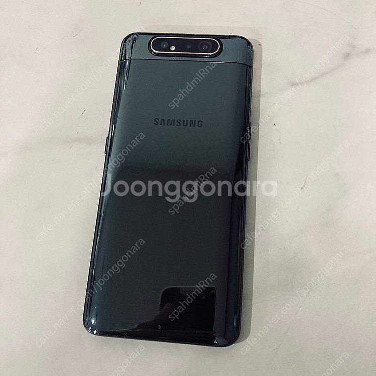 갤럭시 A80 블랙 128기가 액정S급 매우깨끗한기기 8만원 판매합니다!--1