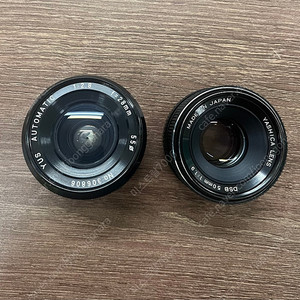 야시카 렌즈 YUS 28mm 2.8 & DSB 50mm 1.9 일괄 (문제품)