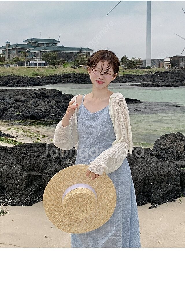 핫핑 브레디 시어서커 스카이블루 원피스--2
