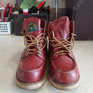 레드윙(RED WING) 반원견 태그 아이리쉬세터 오로라 세트 875 적색 (원판, 95년형) 10E사이즈 (대구 직거래, 택배거래)