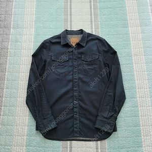 지스타로우 G star raw. essential coated denim shirt. 에센셜라인 블랙코팅 데님셔츠. 슬림 100사이즈.