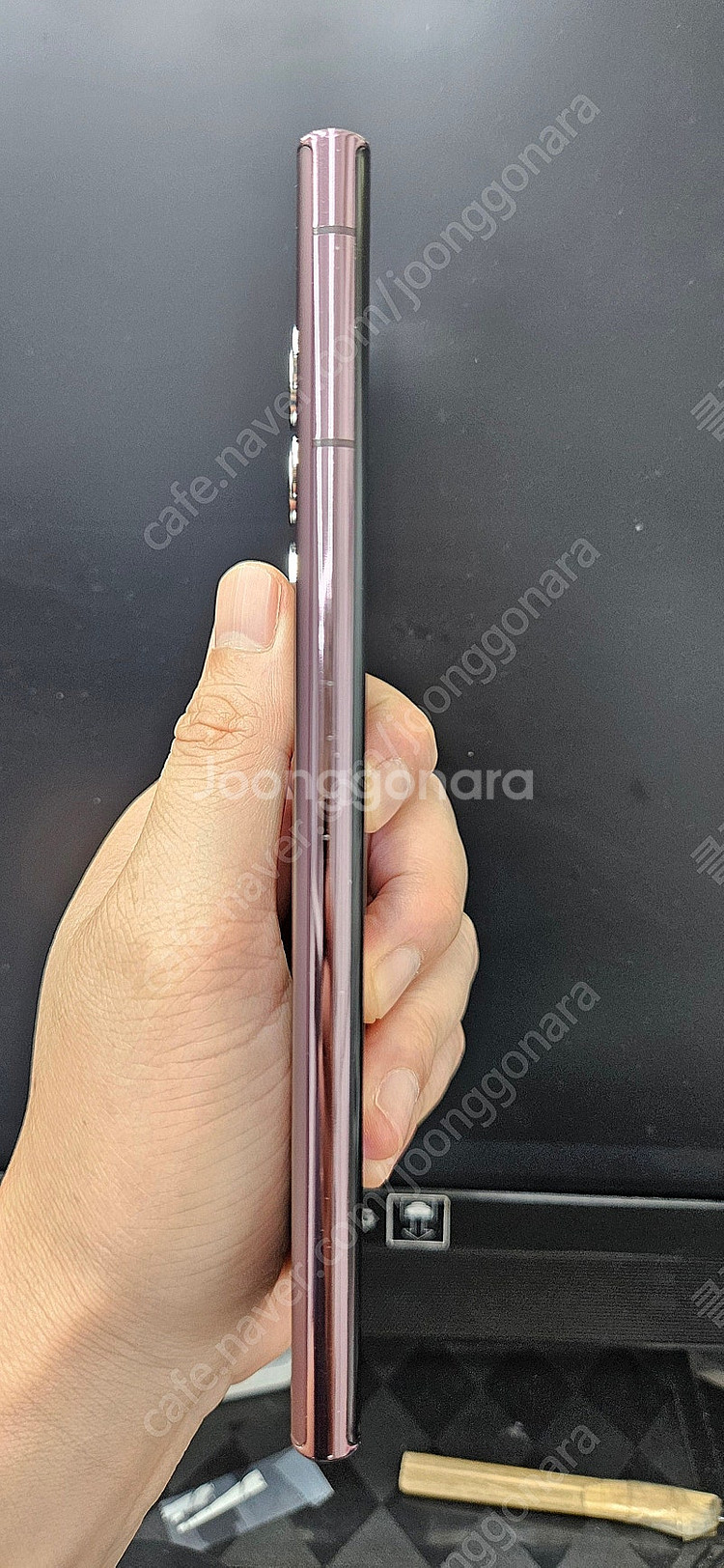 갤럭시S22울트라 S908 256G 버건디 35만 인천 부평--6