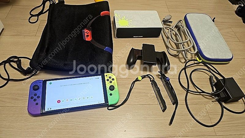 S급 풀구성 닌텐도 스위치 OLED 스플래툰 에디션 배...--0
